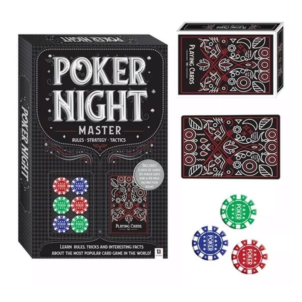Poker Night Card Kit Master Game Set with Instructions All Level Players